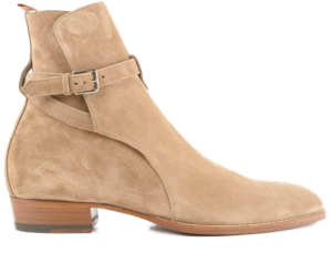 Giày Saint Laurent Wyatt Suede Jodhpur Boot Tobacco 498372BT3009870