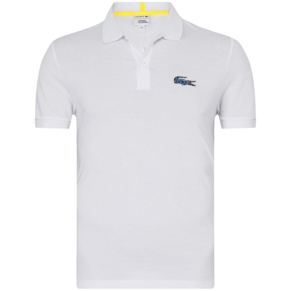 Áo Lacoste Men's Organic Cotton Pique Polo Shirt Big Logo PH6286-6PE