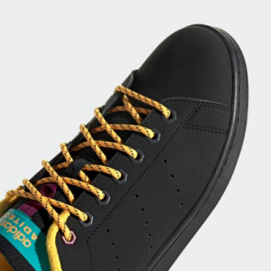 Giay Adidas Stan Smith 'Black Gold Aqua' FX8715
