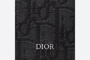 Vi Dior Zipped Card Holder 'Grained Black Dior' 2ESBC250YSE-H03E