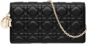 Tui Dior Lady Dior Pouch 'Black Cannage Lambskin' S0204ONMJ-M900