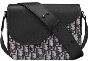 Tui Dior Mini Saddle Messenger Bag Beige and Black 1ADME130YKS-H27E