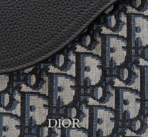 Tui Dior Mini Saddle Messenger Bag Beige and Black 1ADME130YKS-H27E