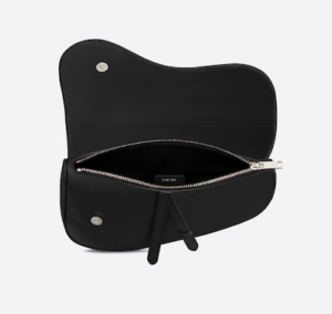 Tui Dior Saddle Bag Black Grained Calfskin 1ADPO093YMJ-H00N