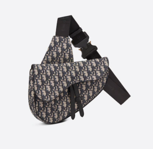 Tui Dior Saddle Bag Beige and Black 1ADPO093YKY-H28E