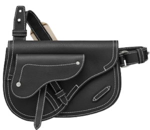 Tui Dior Saddle Pouch Black 1ADPO095YKK-H00N