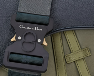 Tui Dior And Sacai Saddle Bag Navy Blue Olive Technical Fabric