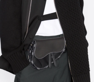 Tui Dior Mini Dior And Sacai Saddle Bag Black Technical Fabric