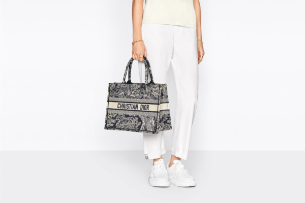 Túi Dior Book Tote Medium 'Blue Reverse Embroidery' M1296ZRGO-M928 - Ảnh 2