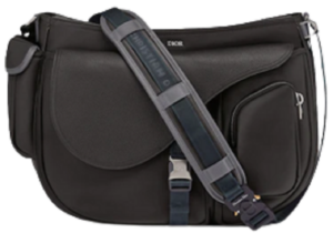 Tui Dior And Sacai Saddle Soft Bag Black 1ADHO029USH-H15E