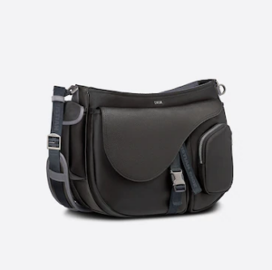 Tui Dior And Sacai Saddle Soft Bag Black 1ADHO029USH-H15E