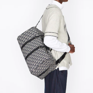 Tui Dior Lingot 50 Bag Beige And Black Oblique Jacquard 1ADDU115YKY-H27E