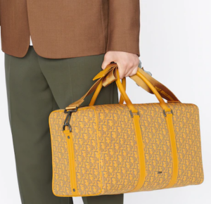 Tui Dior Lingot 50 Bag Gold-Tone Oblique Jacquard 1ADDU115YKY-H20E