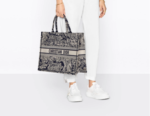 Túi Dior Book Tote Large 'Blue Toile Reverse Embroidery' M1286ZRGO-M928 - Hình ảnh 5