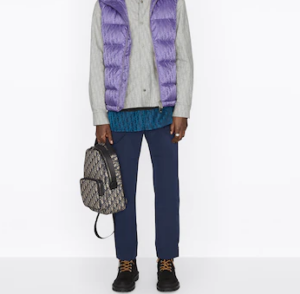 Tui Dior Mini Rider Backpack Beige and Black 1ESBO013YKY-H27E