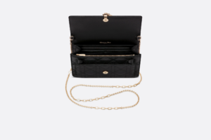 Tui Dior Lady Dior Chain Pouch 'Black' S0937ONMJ-M900