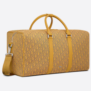 Tui Dior Lingot 50 Bag Gold-Tone Oblique Jacquard 1ADDU115YKY-H20E