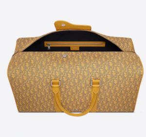 Tui Dior Lingot 50 Bag Gold-Tone Oblique Jacquard 1ADDU115YKY-H20E