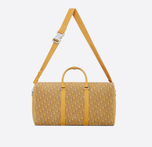 Tui Dior Lingot 50 Bag Gold-Tone Oblique Jacquard 1ADDU115YKY-H20E