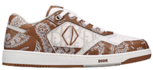 Giày Dior B27 Low Top Sneaker Coffee and White 3SN272ZOF-H760
