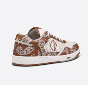 Giay Dior B27 Low Top Sneaker Coffee and White 3SN272ZOF-H760