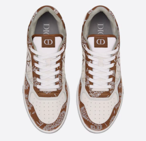 Giay Dior B27 Low Top Sneaker Coffee and White 3SN272ZOF-H760