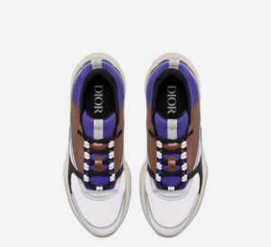 Giay Dior B22 Sneaker Violet Brown Beige 3SN231YXX-H769