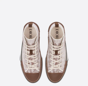 Giay Dior B23 High Top Sneaker Coffee 3SH118ZMK-H761