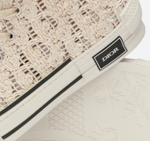 Giay Dior B23 High Top Sneaker Pink Cream 3SH129ZMU-H100