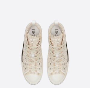 Giay Dior B23 High Top Sneaker Pink Cream 3SH129ZMU-H100