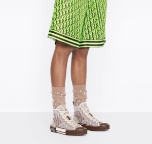 Giay Dior B23 High Top Sneaker Coffee 3SH118ZMK-H761