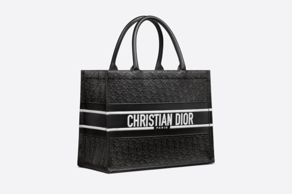 Túi Dior Medium Book Tote 'Black Perforated And Embossed' M1266CDDU-M911 - Hình ảnh 2