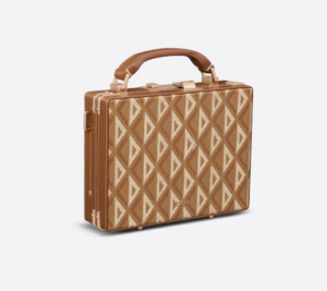 Tui Dior Lock Case Coffee CD Diamond Canvas 1LXBR163CDP-H24E