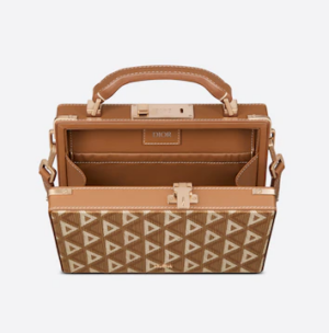 Tui Dior Lock Case Coffee CD Diamond Canvas 1LXBR163CDP-H24E