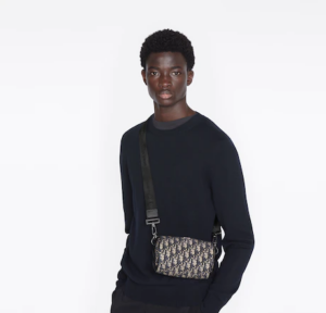 Tui Dior Mini Roller Messenger Bag 'Beige Dior Grained' 1ESPO219YKY-H27E