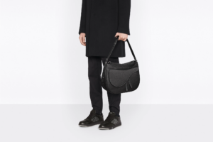 Tui Dior Saddle Soft Bag 'Black Grained' 1ADHO023ULC-H00N