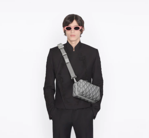 Tui Dior Lingot 22 Bag 'Gray CD Diamond Canvas' 1ADPO249CDP-H42E