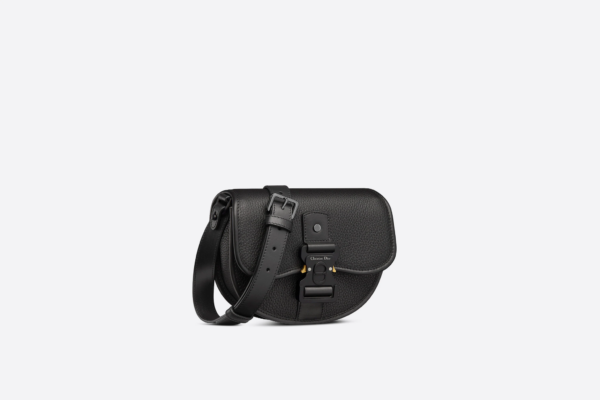 Túi Dior Mini Gallop Bag Strap 'Black Grained Calfskin' 1ADPO033LAC-H00N - Hình ảnh 2