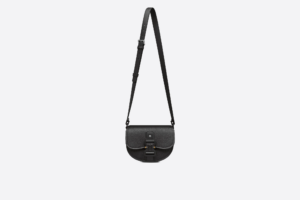 Tui Dior Mini Gallop Bag Strap 'Black Grained Calfskin' 1ADPO033LAC-H00N