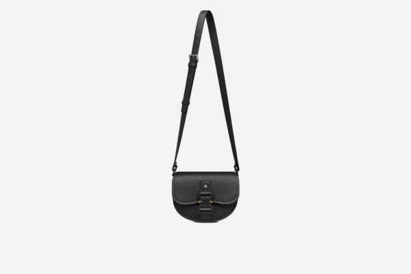 Túi Dior Mini Gallop Bag Strap 'Black Grained Calfskin' 1ADPO033LAC-H00N - Hình ảnh 4