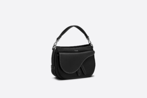 Tui Dior Mini Saddle Soft Bag 'Black Grained' 1ADHO027ULC-H00N
