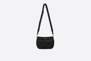 Tui Dior Mini Saddle Soft Bag 'Black Grained' 1ADHO027ULC-H00N