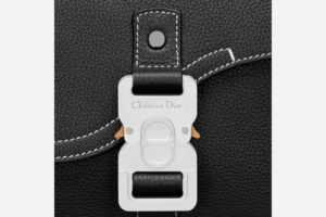 Tui Dior Mini Saddle Bag Strap 'Black Grained' 1ADPO049YKK-H00N