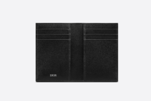 Vi Dior BI-Fold Card Holder 'Black CD Button' 2LECH138CDB-H00N