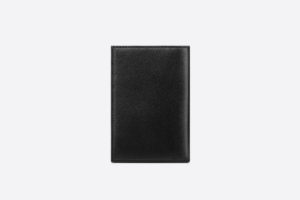 Vi Dior BI-Fold Card Holder 'Black CD Button' 2LECH138CDB-H00N
