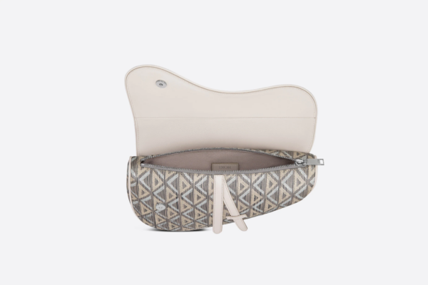 Túi Dior Saddle Bag 'Greige CD Diamond' 1ADPO093CDP-H40E - Hình ảnh 3