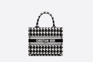 Tui Dior Book Tote Macro Houndstooth 'Black and White' M1265ZTQT-M911