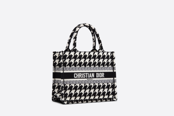 Túi Dior Book Tote Macro Houndstooth 'Black and White' M1265ZTQT-M911 - Hình ảnh 4