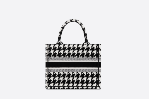 Tui Dior Book Tote Macro Houndstooth 'Black and White' M1265ZTQT-M911