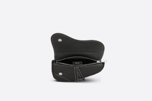 Tui Dior Mini Saddle Bag 'Black Grained' 1ADPO248YKK-H00N